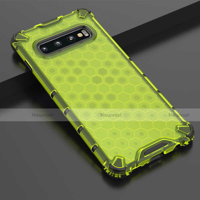 Ultra-thin Transparent TPU Soft Case Cover S05 for Samsung Galaxy S10 5G Green