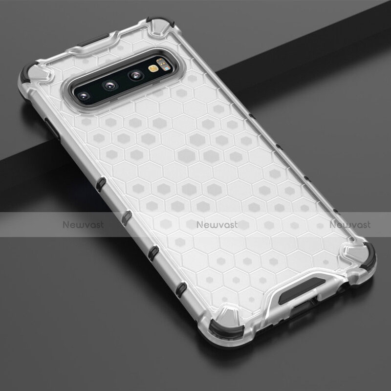 Ultra-thin Transparent TPU Soft Case Cover S05 for Samsung Galaxy S10 5G White