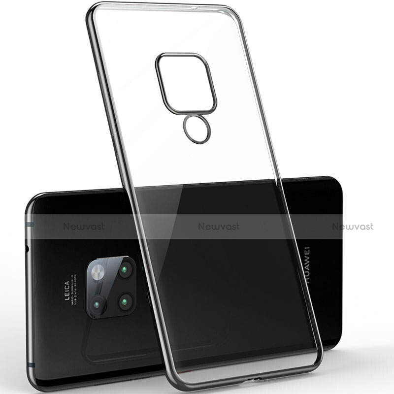 Ultra-thin Transparent TPU Soft Case Cover S06 for Huawei Mate 20 X 5G Black