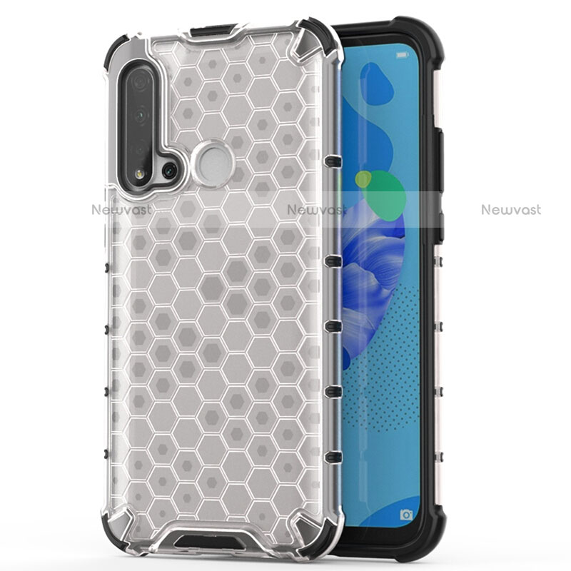 Ultra-thin Transparent TPU Soft Case Cover S06 for Huawei P20 Lite (2019) White