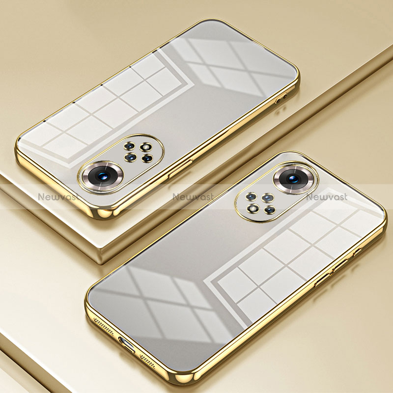 Ultra-thin Transparent TPU Soft Case Cover SY1 for Huawei Honor 50 Pro 5G Gold