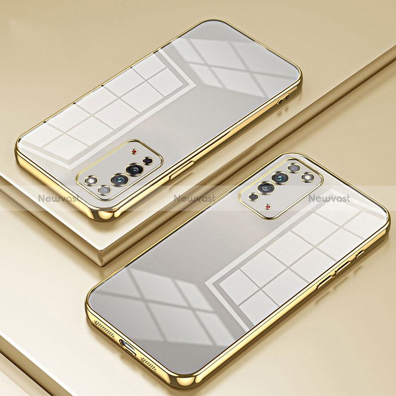 Ultra-thin Transparent TPU Soft Case Cover SY1 for Huawei Honor X10 5G Gold