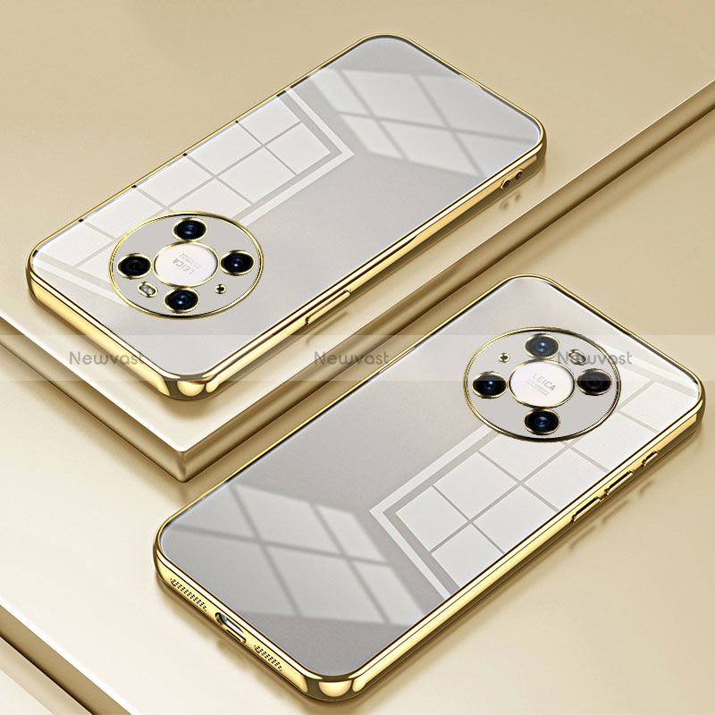 Ultra-thin Transparent TPU Soft Case Cover SY1 for Huawei Mate 40 Pro Gold