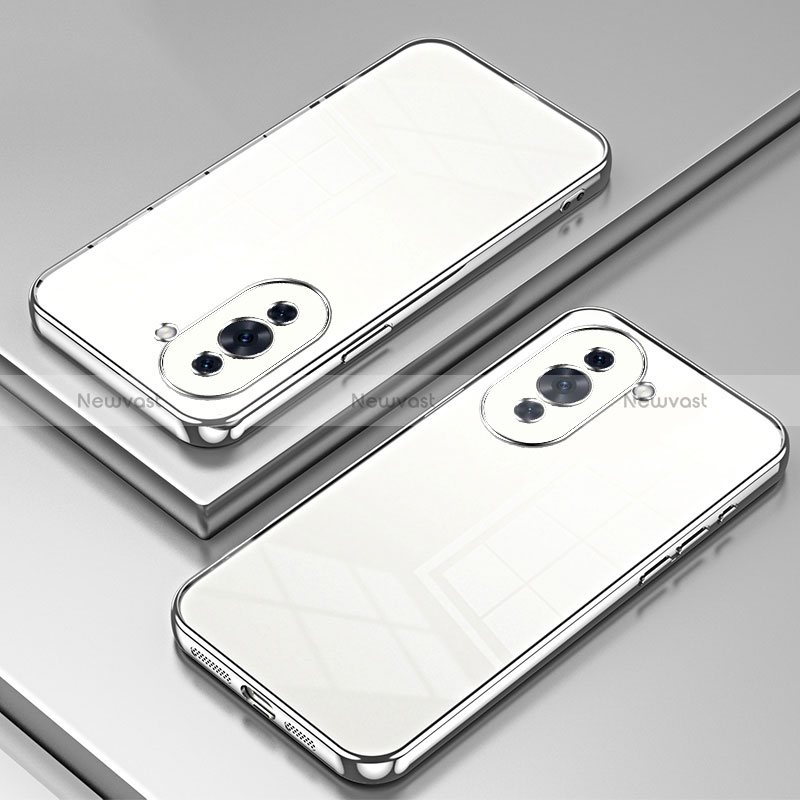 Ultra-thin Transparent TPU Soft Case Cover SY1 for Huawei Nova 10 Silver