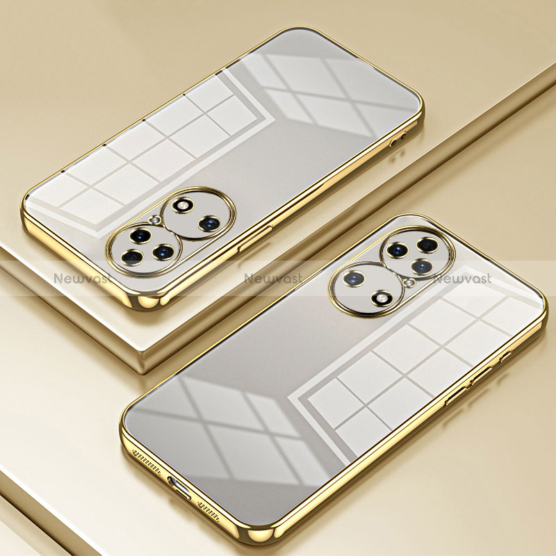 Ultra-thin Transparent TPU Soft Case Cover SY1 for Huawei P50 Gold