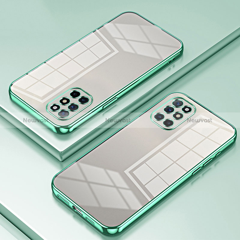 Ultra-thin Transparent TPU Soft Case Cover SY1 for OnePlus 8T 5G Green