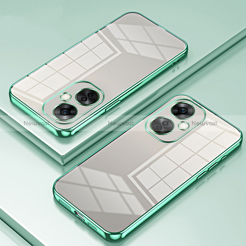 Ultra-thin Transparent TPU Soft Case Cover SY1 for OnePlus Nord CE 3 Lite 5G Green