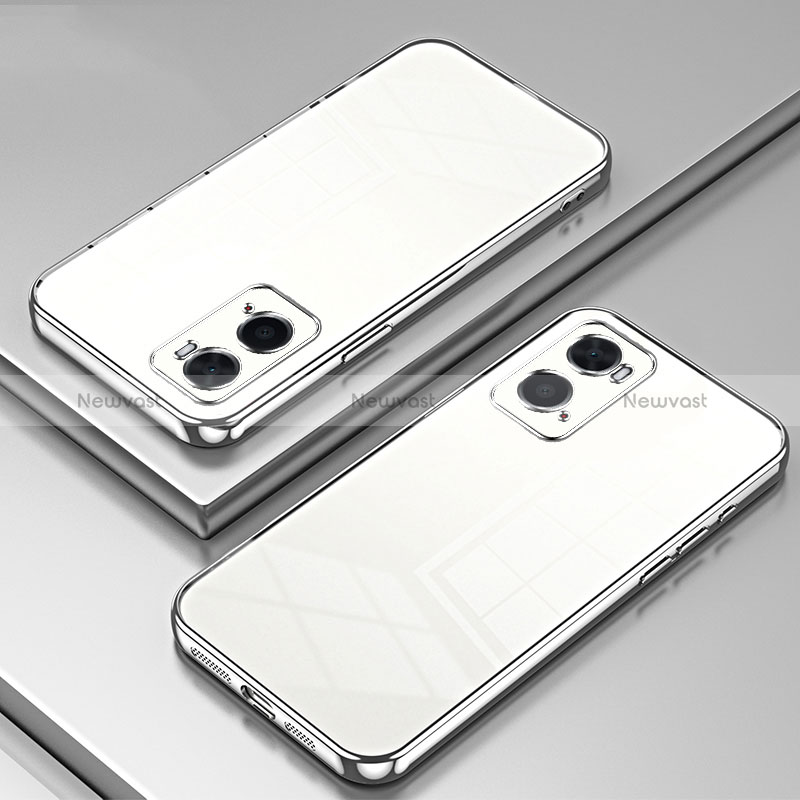 Ultra-thin Transparent TPU Soft Case Cover SY1 for Oppo A36 Silver