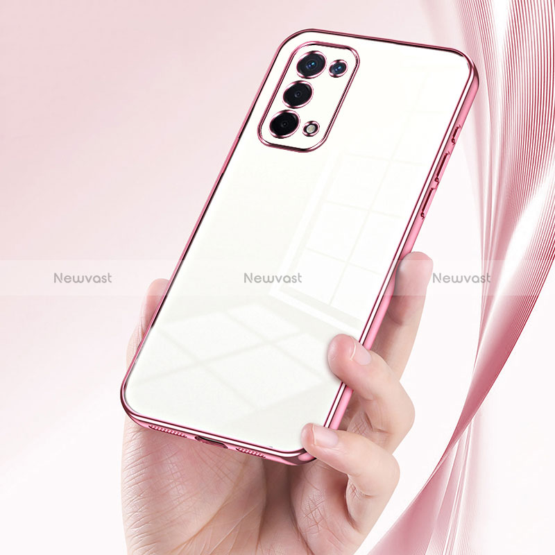 Ultra-thin Transparent TPU Soft Case Cover SY1 for Oppo A54 5G