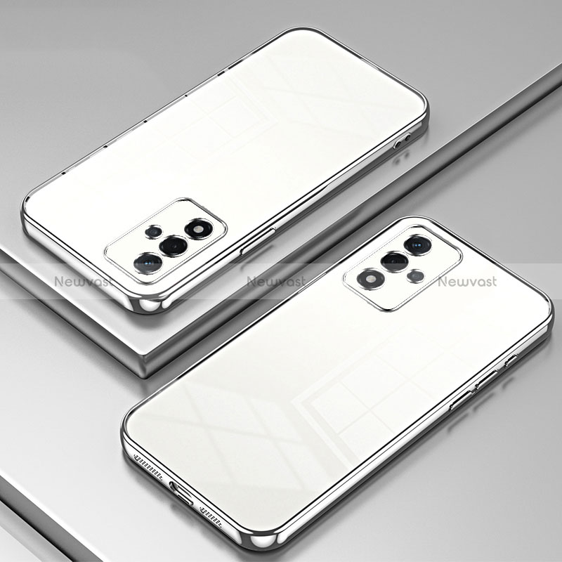 Ultra-thin Transparent TPU Soft Case Cover SY1 for Oppo A93s 5G Silver