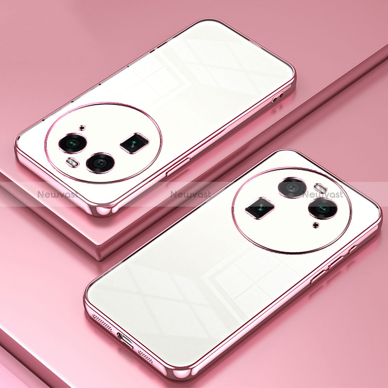 Ultra-thin Transparent TPU Soft Case Cover SY1 for Oppo Find X6 5G