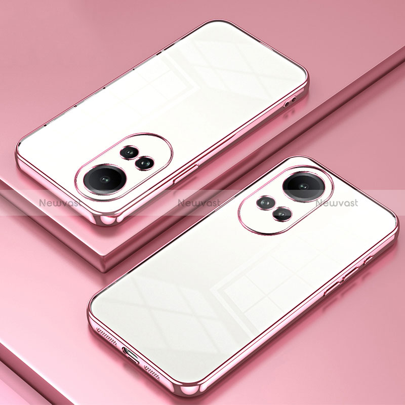 Ultra-thin Transparent TPU Soft Case Cover SY1 for Oppo Reno10 5G