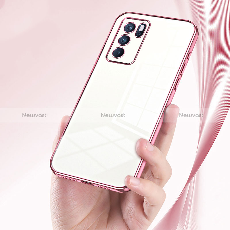 Ultra-thin Transparent TPU Soft Case Cover SY1 for Oppo Reno6 Pro 5G