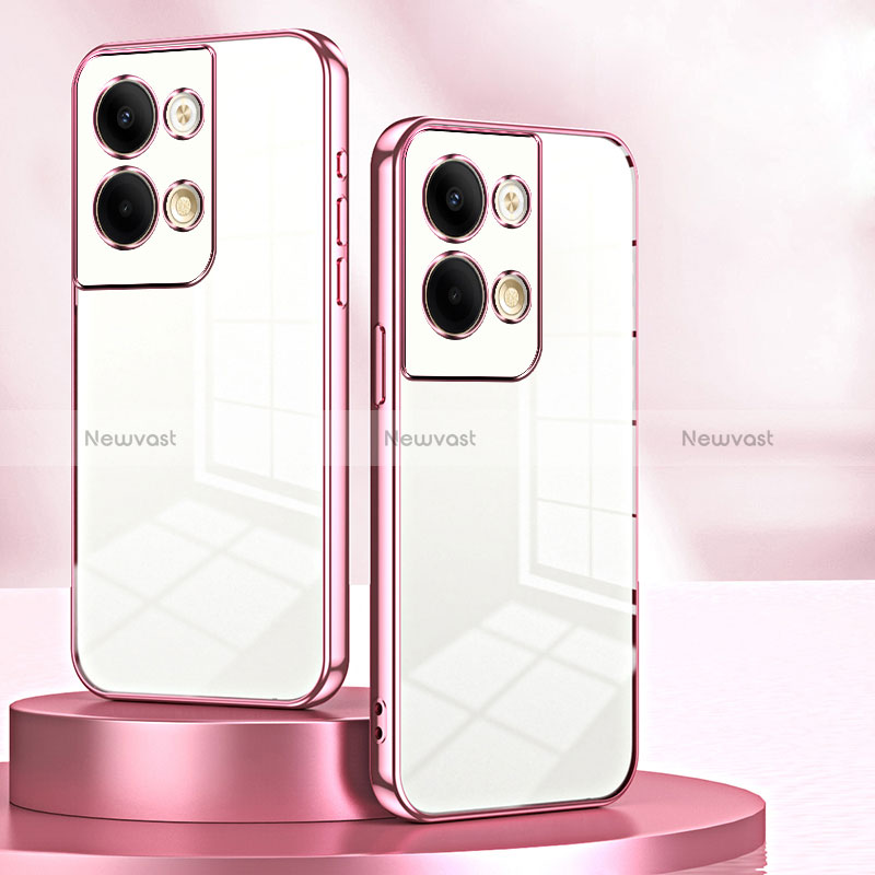 Ultra-thin Transparent TPU Soft Case Cover SY1 for Oppo Reno9 Pro 5G