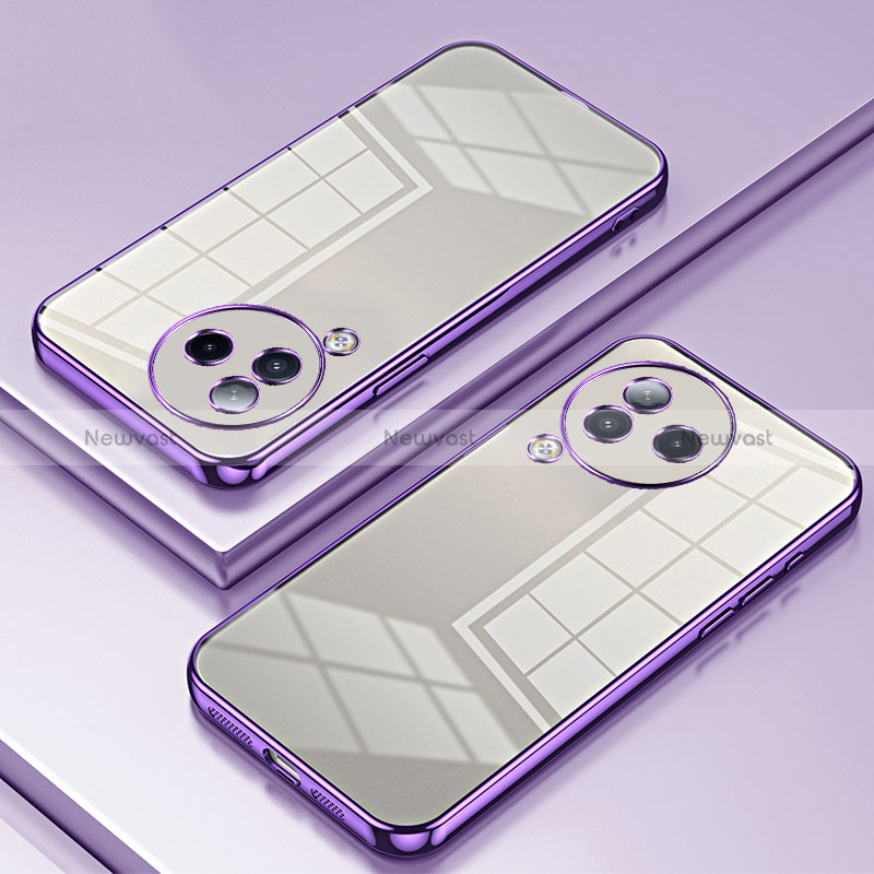 Ultra-thin Transparent TPU Soft Case Cover SY1 for Xiaomi Civi 3 5G Purple