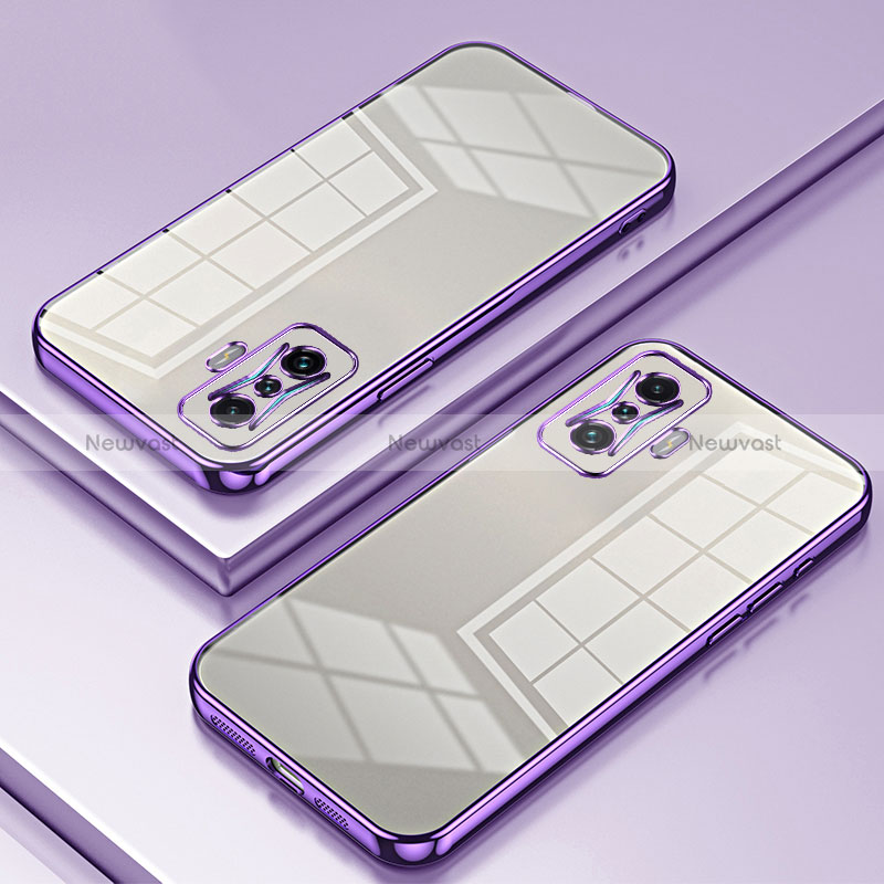 Ultra-thin Transparent TPU Soft Case Cover SY1 for Xiaomi Redmi K50 Gaming 5G Purple