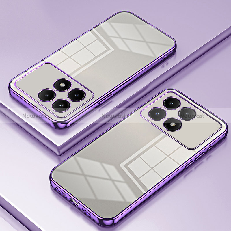 Ultra-thin Transparent TPU Soft Case Cover SY1 for Xiaomi Redmi K70 5G Purple