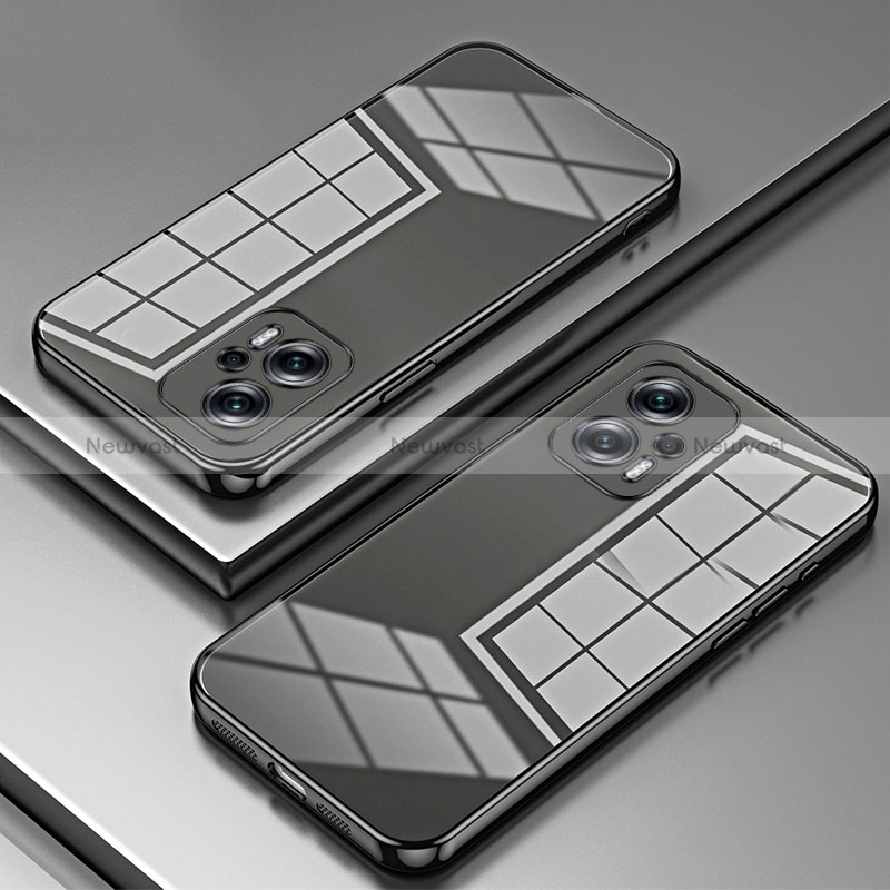 Ultra-thin Transparent TPU Soft Case Cover SY1 for Xiaomi Redmi Note 11T Pro 5G Black