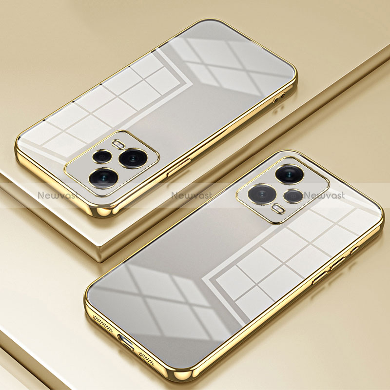 Ultra-thin Transparent TPU Soft Case Cover SY1 for Xiaomi Redmi Note 12 Explorer Gold