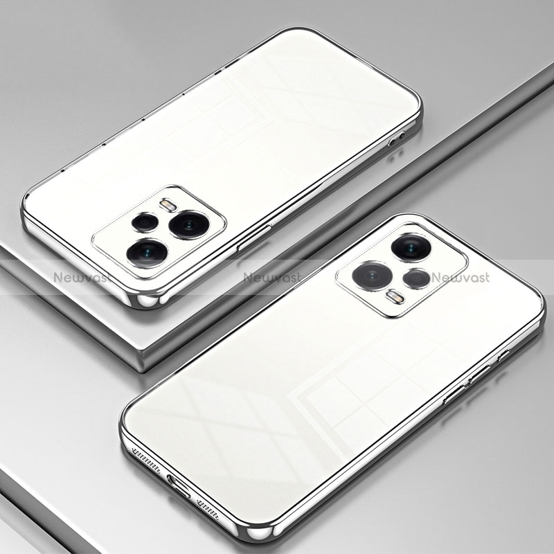 Ultra-thin Transparent TPU Soft Case Cover SY1 for Xiaomi Redmi Note 12 Pro+ Plus 5G Silver