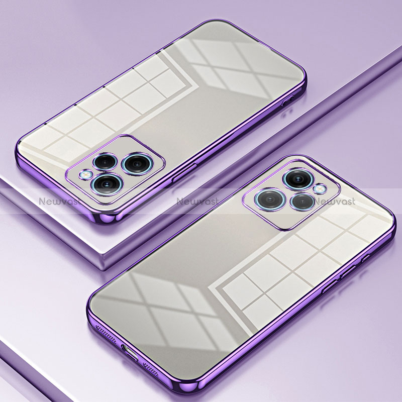 Ultra-thin Transparent TPU Soft Case Cover SY1 for Xiaomi Redmi Note 12 Pro Speed 5G Purple