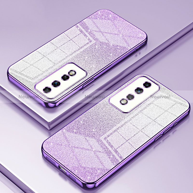 Ultra-thin Transparent TPU Soft Case Cover SY2 for Huawei Honor 80 GT 5G Purple