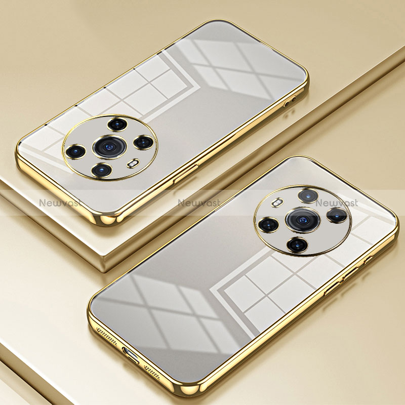 Ultra-thin Transparent TPU Soft Case Cover SY2 for Huawei Honor Magic3 5G Gold