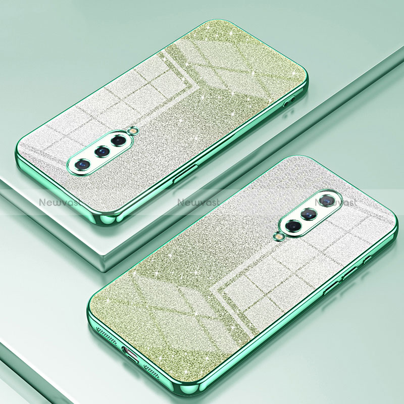 Ultra-thin Transparent TPU Soft Case Cover SY2 for OnePlus 8 Green