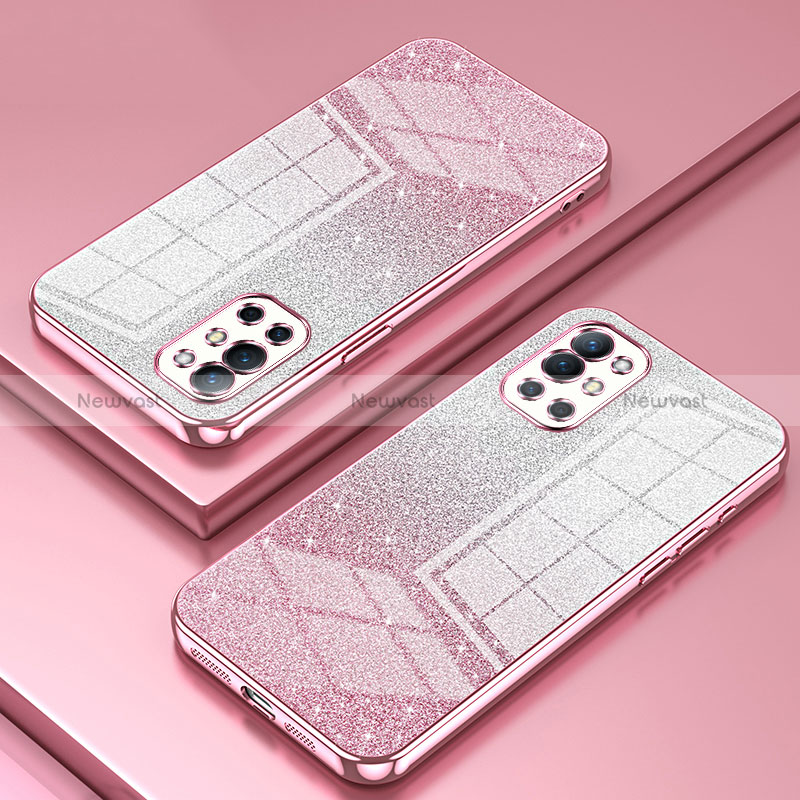 Ultra-thin Transparent TPU Soft Case Cover SY2 for OnePlus 9R 5G Rose Gold