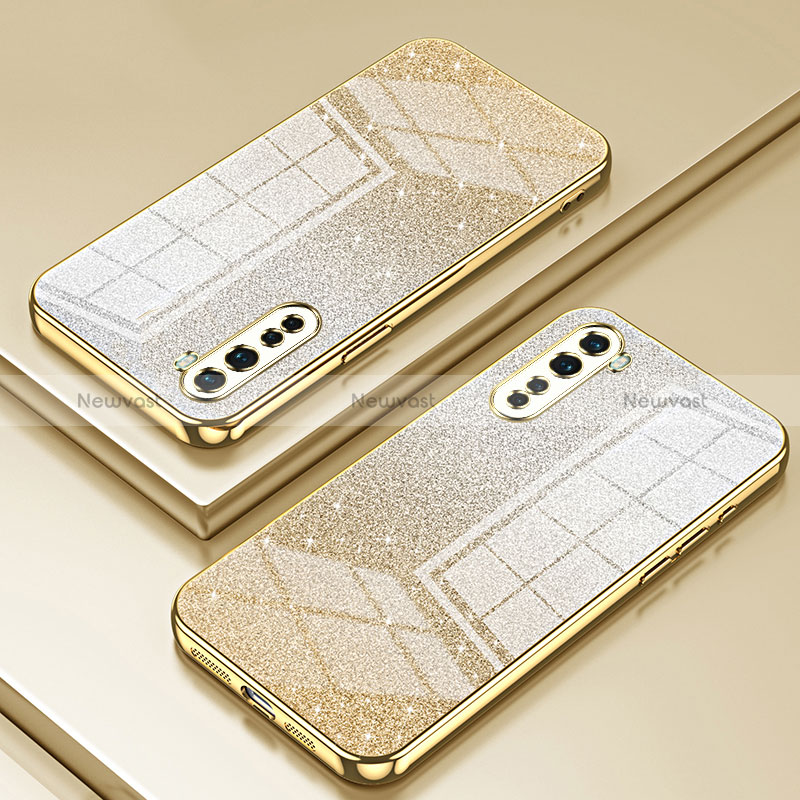 Ultra-thin Transparent TPU Soft Case Cover SY2 for OnePlus Nord Gold