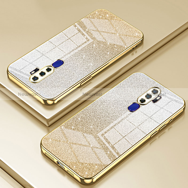 Ultra-thin Transparent TPU Soft Case Cover SY2 for Oppo A11X Gold