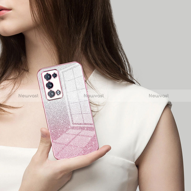 Ultra-thin Transparent TPU Soft Case Cover SY2 for Oppo Reno6 Pro+ Plus 5G