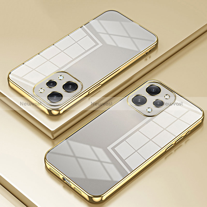 Ultra-thin Transparent TPU Soft Case Cover SY2 for Xiaomi Poco M6 Pro 5G Gold