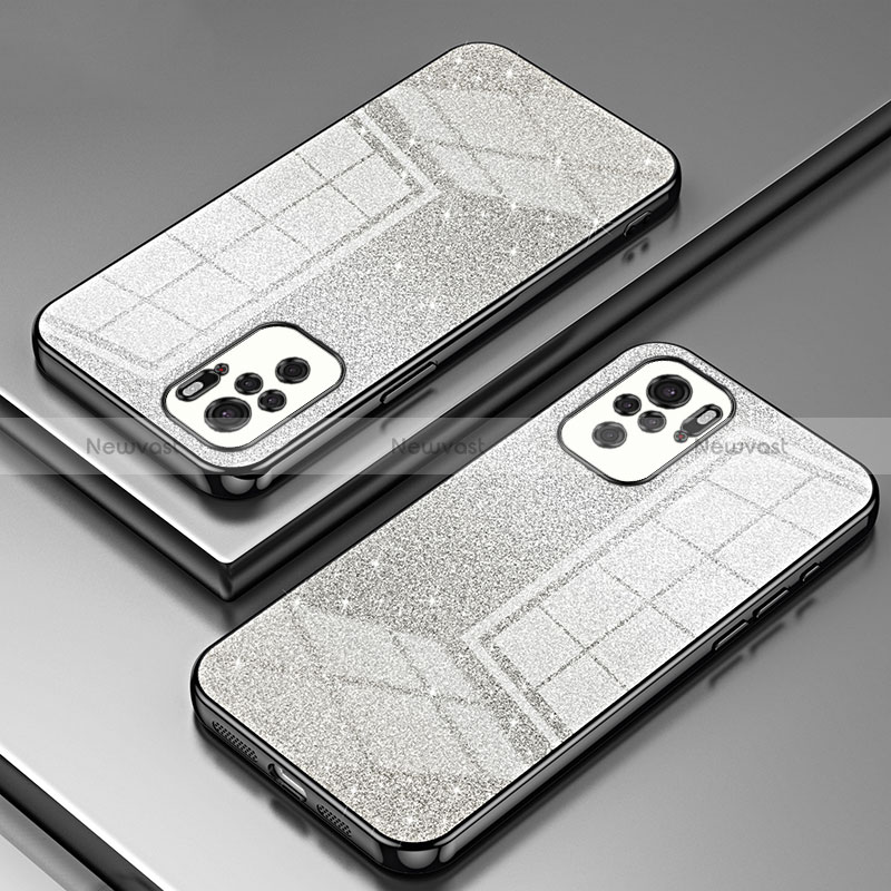 Ultra-thin Transparent TPU Soft Case Cover SY2 for Xiaomi Redmi Note 10 4G Black