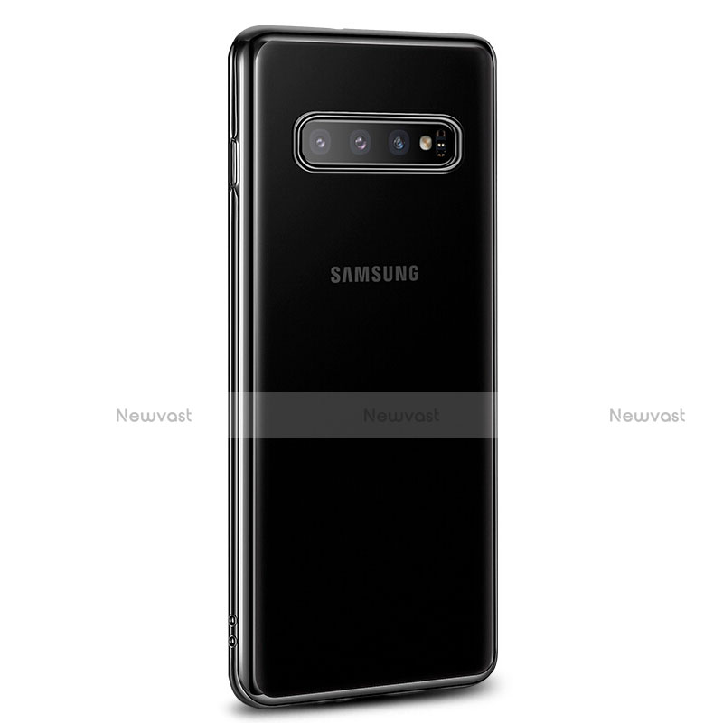 Ultra-thin Transparent TPU Soft Case Cover U03 for Samsung Galaxy S10 Black