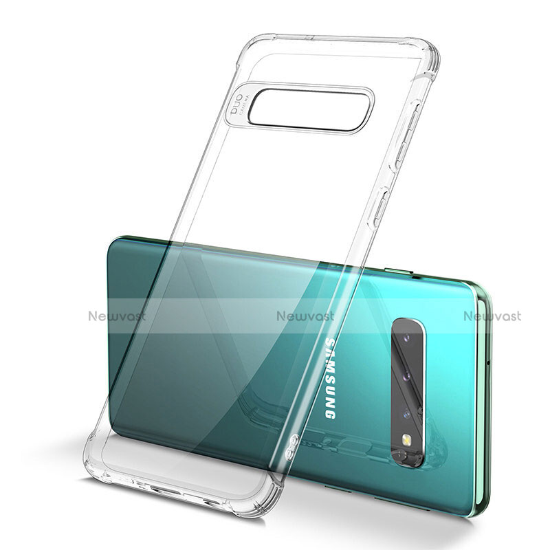 Ultra-thin Transparent TPU Soft Case Cover U05 for Samsung Galaxy S10 Plus Clear