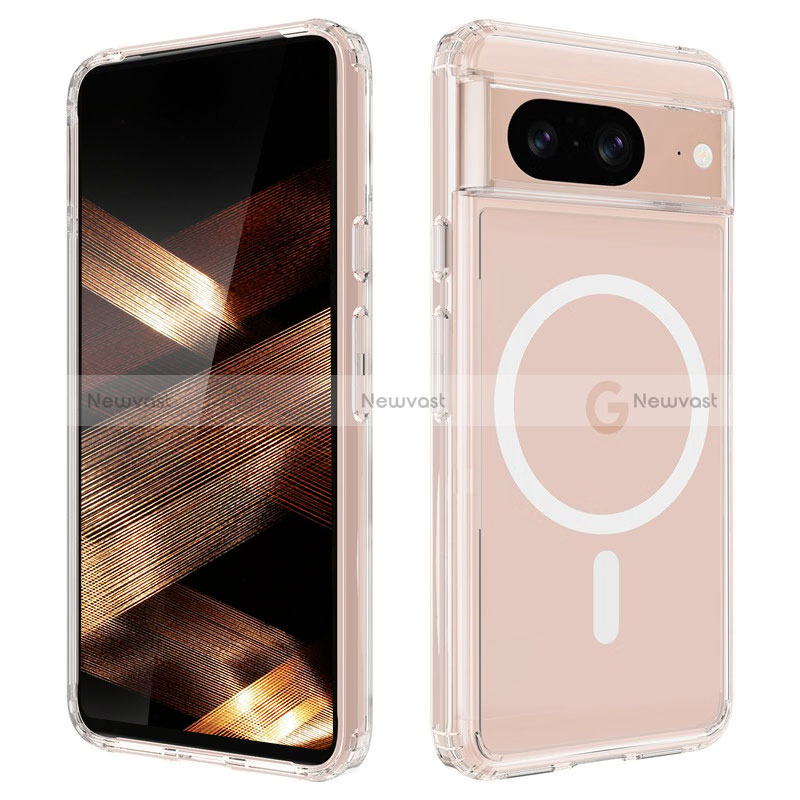 Ultra-thin Transparent TPU Soft Case Cover with Mag-Safe Magnetic for Google Pixel 7 5G Clear