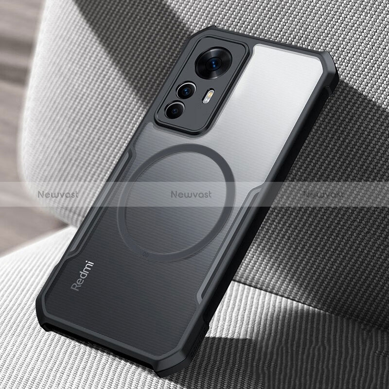 Ultra-thin Transparent TPU Soft Case Cover with Mag-Safe Magnetic for Xiaomi Redmi K50 Ultra 5G Black