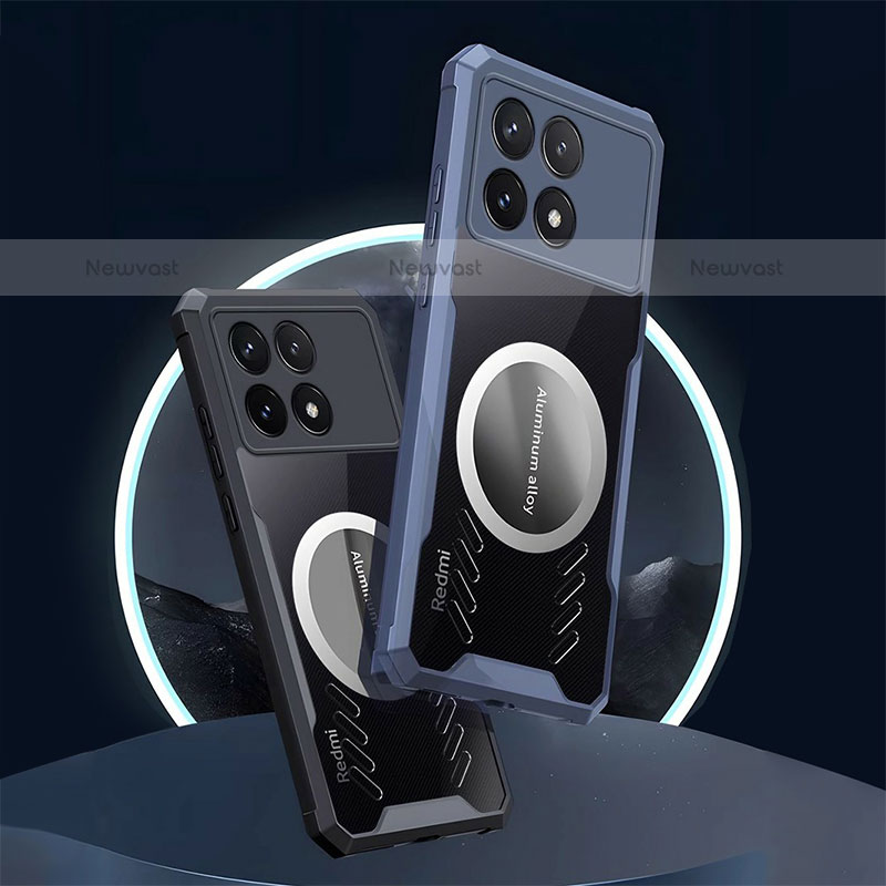 Ultra-thin Transparent TPU Soft Case Cover with Mag-Safe Magnetic for Xiaomi Redmi K70E 5G