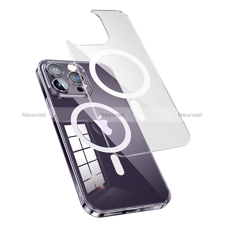 Ultra-thin Transparent TPU Soft Case Cover with Mag-Safe Magnetic LD1 for Apple iPhone 13