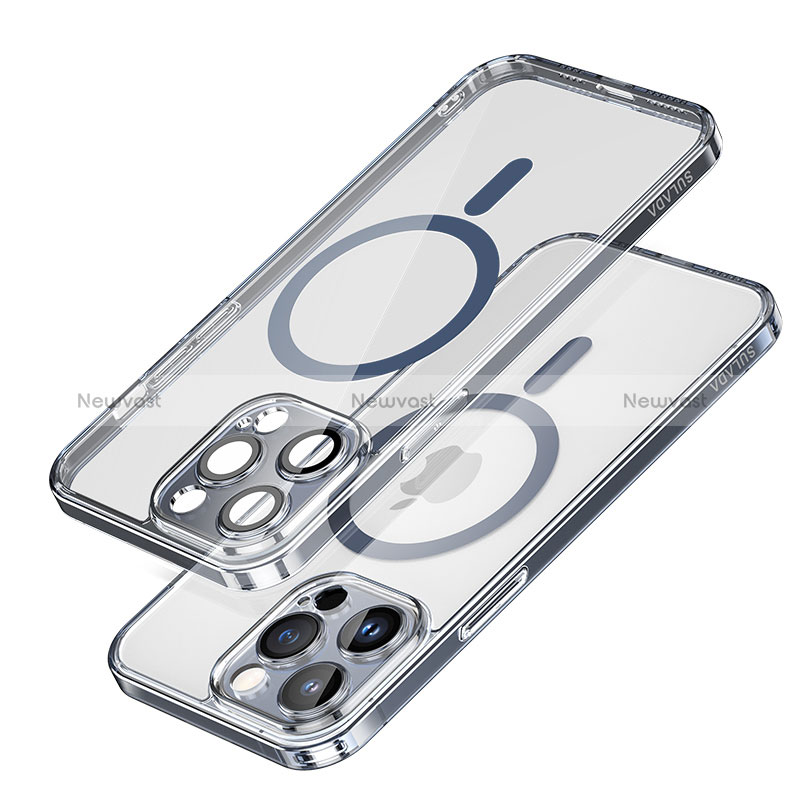 Ultra-thin Transparent TPU Soft Case Cover with Mag-Safe Magnetic LD1 for Apple iPhone 14 Pro