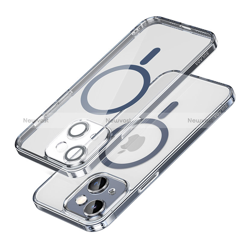 Ultra-thin Transparent TPU Soft Case Cover with Mag-Safe Magnetic LD1 for Apple iPhone 15