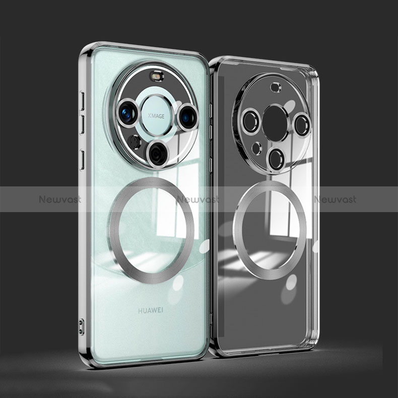 Ultra-thin Transparent TPU Soft Case Cover with Mag-Safe Magnetic P01 for Huawei Mate 60