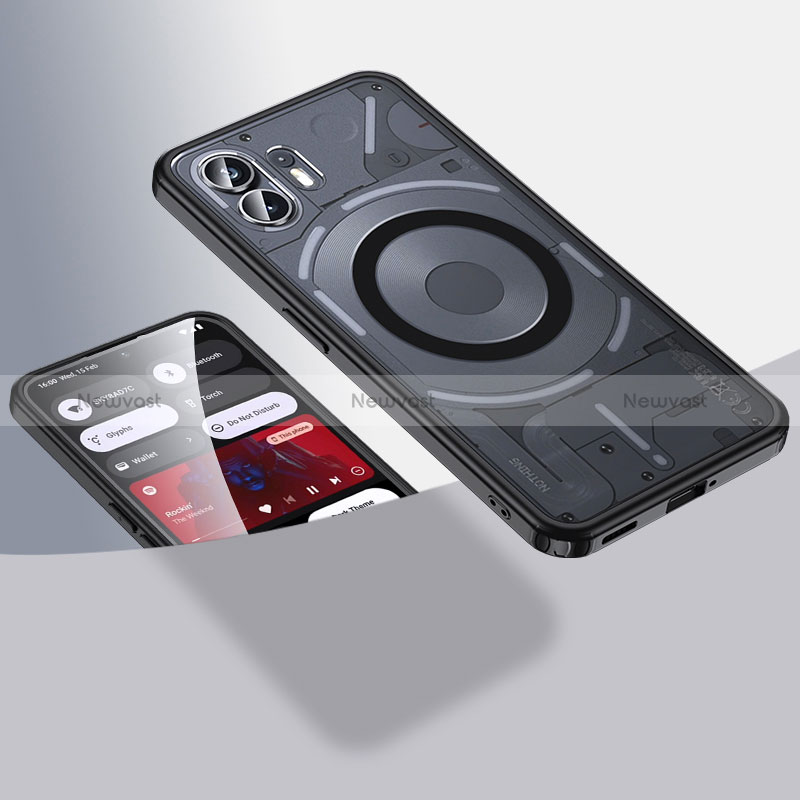 Ultra-thin Transparent TPU Soft Case Cover with Mag-Safe Magnetic QK1 for Nothing Phone 2