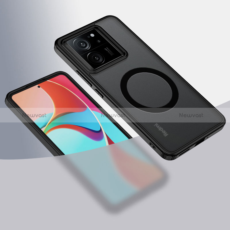 Ultra-thin Transparent TPU Soft Case Cover with Mag-Safe Magnetic QK1 for Xiaomi Redmi K60 Ultra 5G