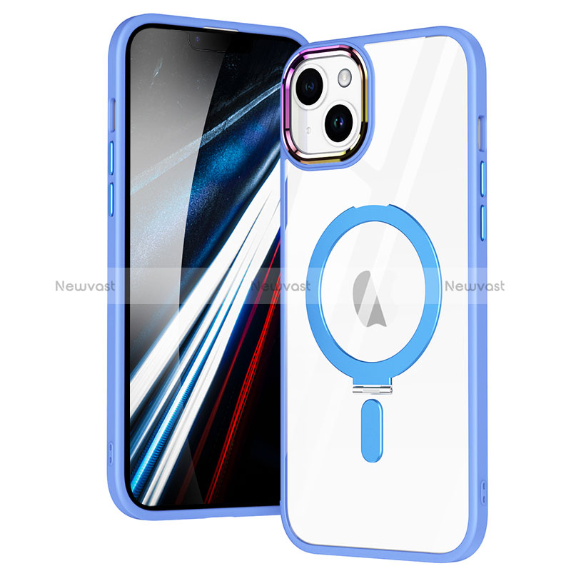 Ultra-thin Transparent TPU Soft Case Cover with Mag-Safe Magnetic SD1 for Apple iPhone 14 Plus