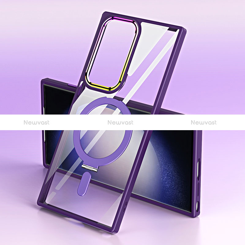 Ultra-thin Transparent TPU Soft Case Cover with Mag-Safe Magnetic SD1 for Samsung Galaxy S22 Ultra 5G