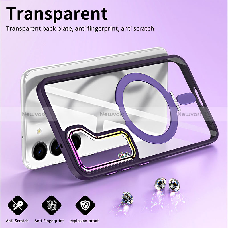 Ultra-thin Transparent TPU Soft Case Cover with Mag-Safe Magnetic SD1 for Samsung Galaxy S24 5G