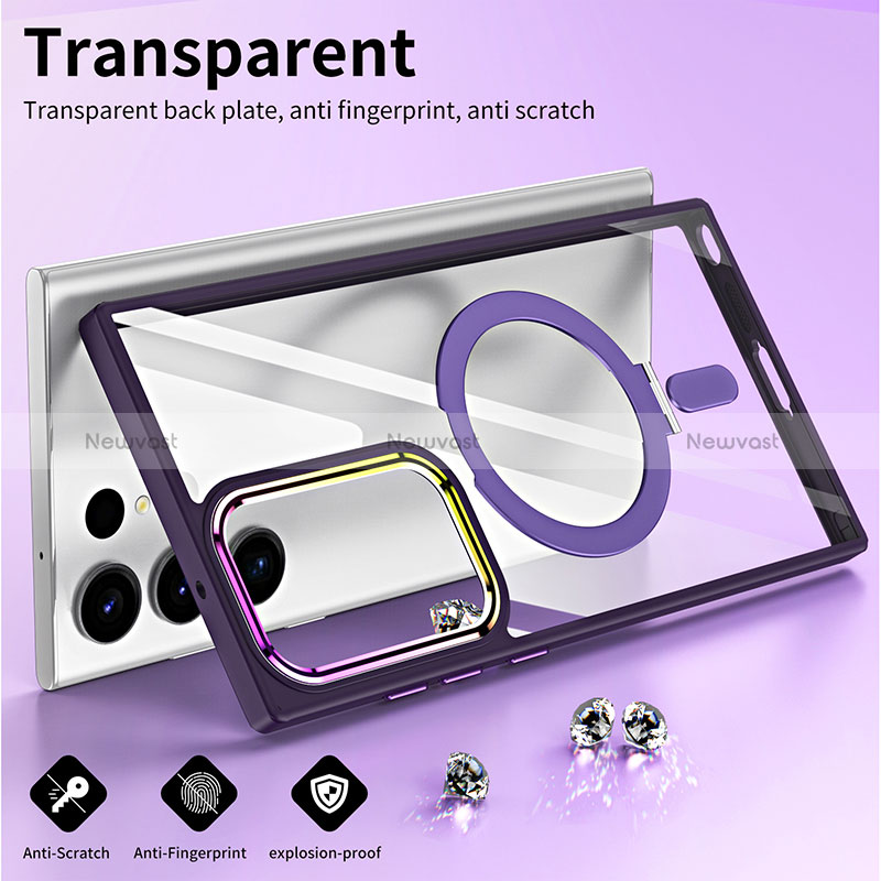 Ultra-thin Transparent TPU Soft Case Cover with Mag-Safe Magnetic SD1 for Samsung Galaxy S24 Ultra 5G