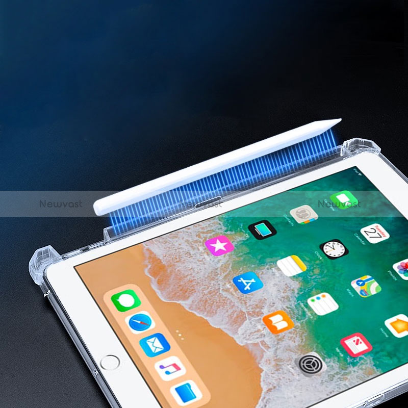 Ultra-thin Transparent TPU Soft Case Cover with Stand for Apple iPad Air Clear